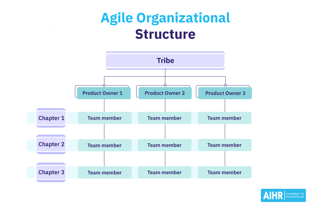 Example of an organization with an agile organizational structure.