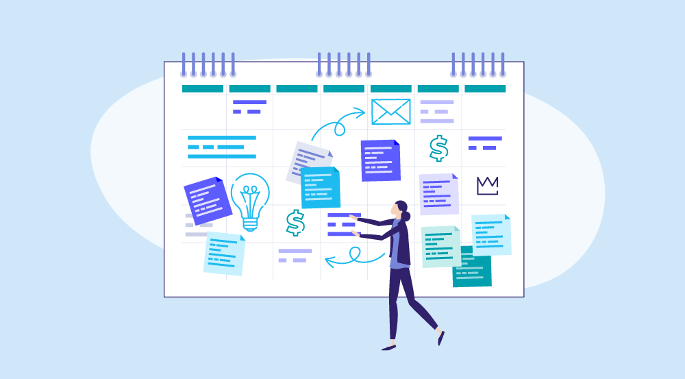A conceptual representation of a coaching plan template.